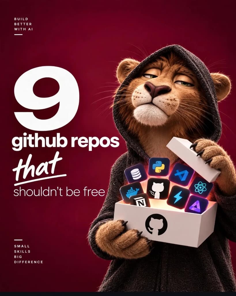 9 GitHub repos that shouldn't be free - Build Better With AI