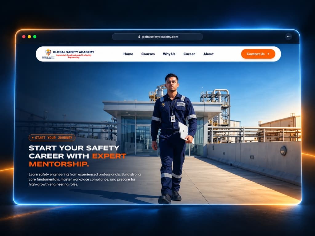 Screenshot preview of Global Safety Academy website