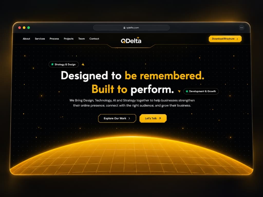 Screenshot preview of QDelta website